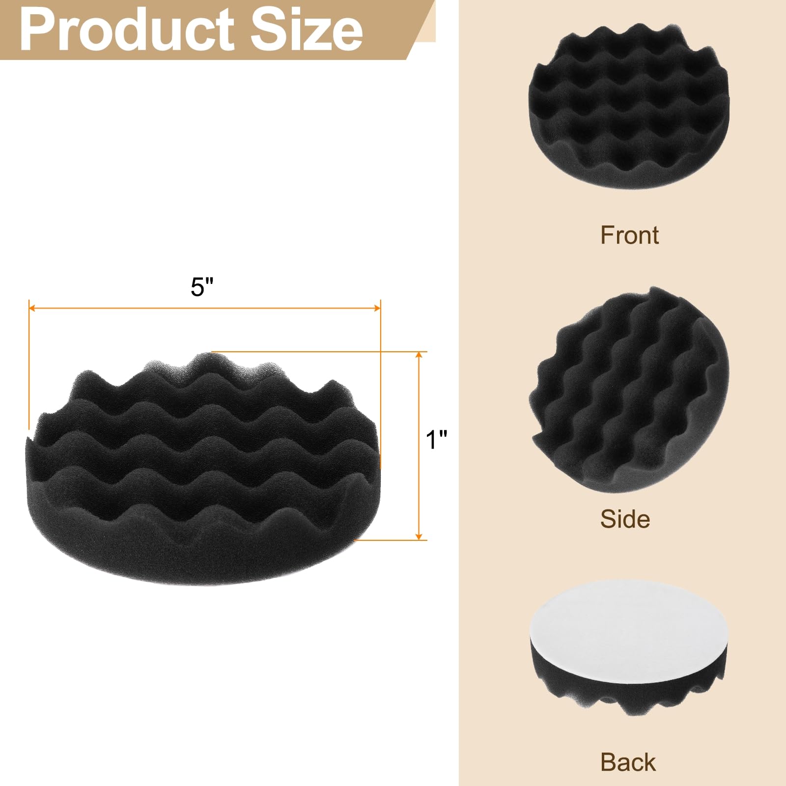 HARFINGTON Buffing Sponge Pads 5