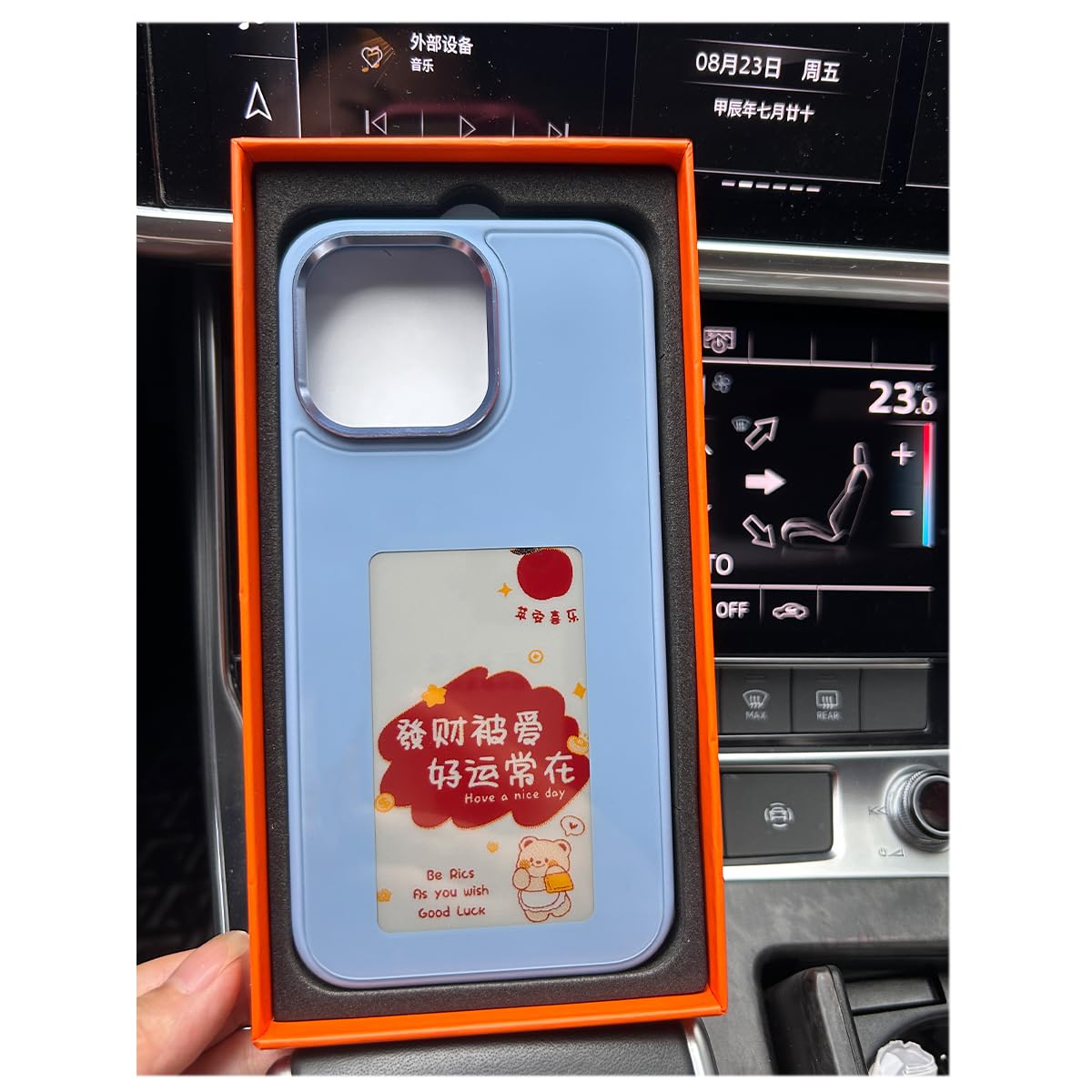 QSM E-Ink - Custodia per telefono NFC fai da te compatibile con iPhone14 Pro Max, custodia per telefono cellulare con schermo d'inchiostro per iPhone, custodia in TPU anti-goccia (per iPhone 14 Pro