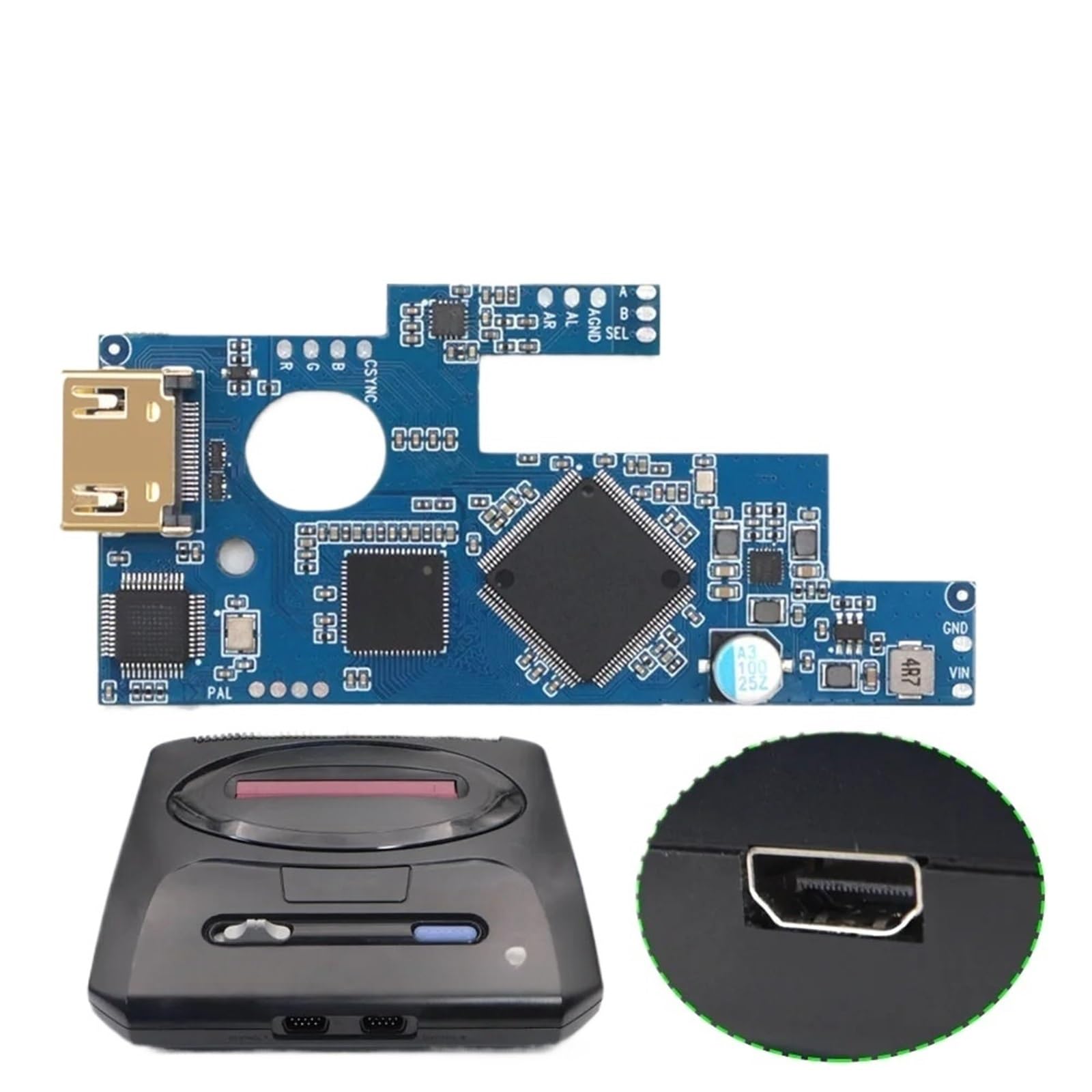 For SEGA for MD2 HDMI MOD Kit, for SEGA for Mega Drive 2, for SEGA for Genesis 2 Console