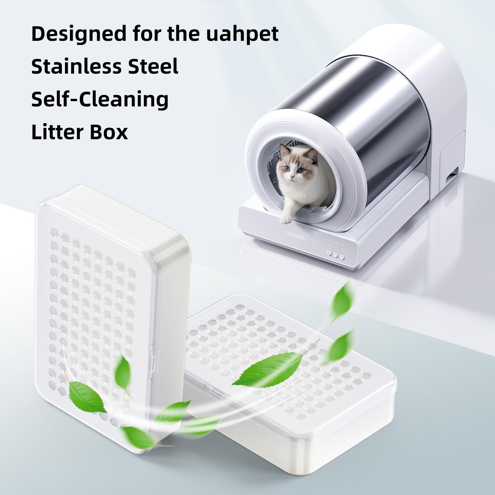 uahpet Cat Litter Deodorizer for Stainless Steel Self-Cleaning Cat Litter Box, Automatic Cat Litter Box Odor Control, 4 Pack - image 2