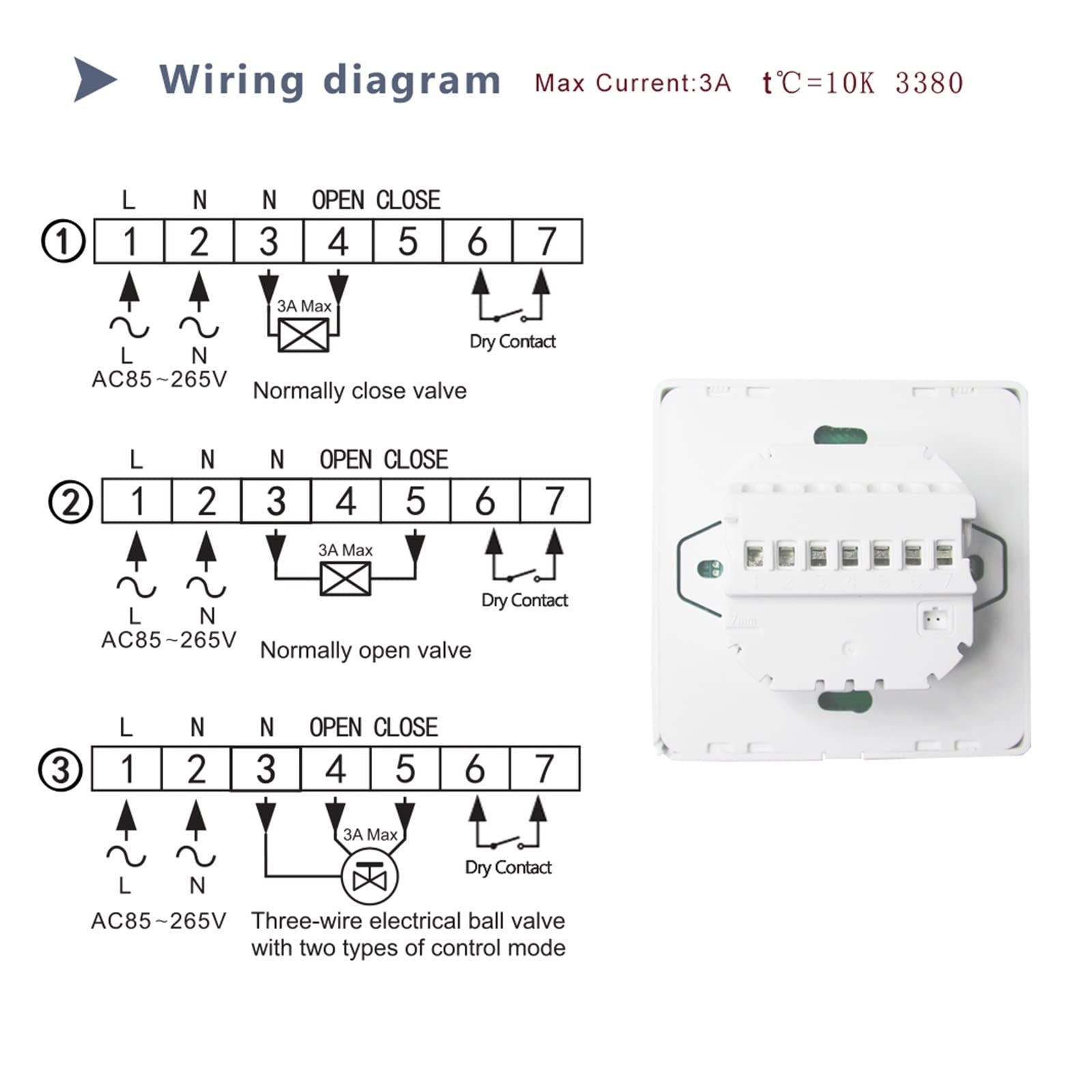 Czujnik termometru, Tuya Smart Thermostat WIFI Kontroler temperatury do podgrzewania wody/gazu Kolorowy ekran bezprzewodowy(Floor Heating)