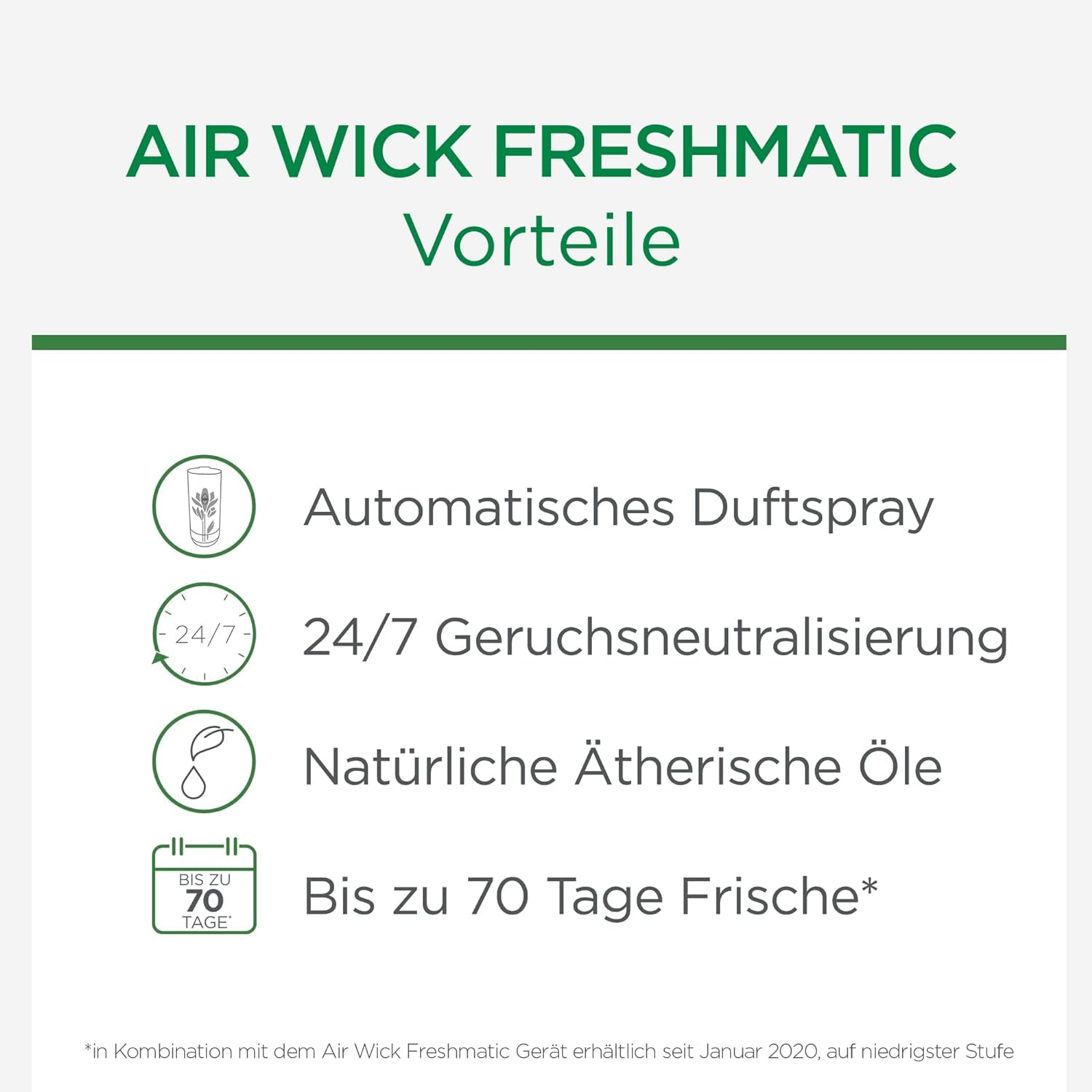 Air Wick Freshmatic Max PURE – Nachfüller für den Air Wick Freshmatic Max – Duft: Frische Wäsche – 6 x 250 ml Nachfüller Raumduft und Lufterfrischer
