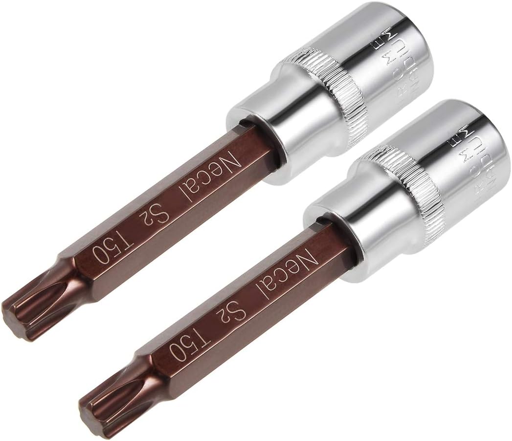 sourcing map 1/2-Inch Drive T50 Torx Bit Socket S2 Steel 100mm Length 2 ...