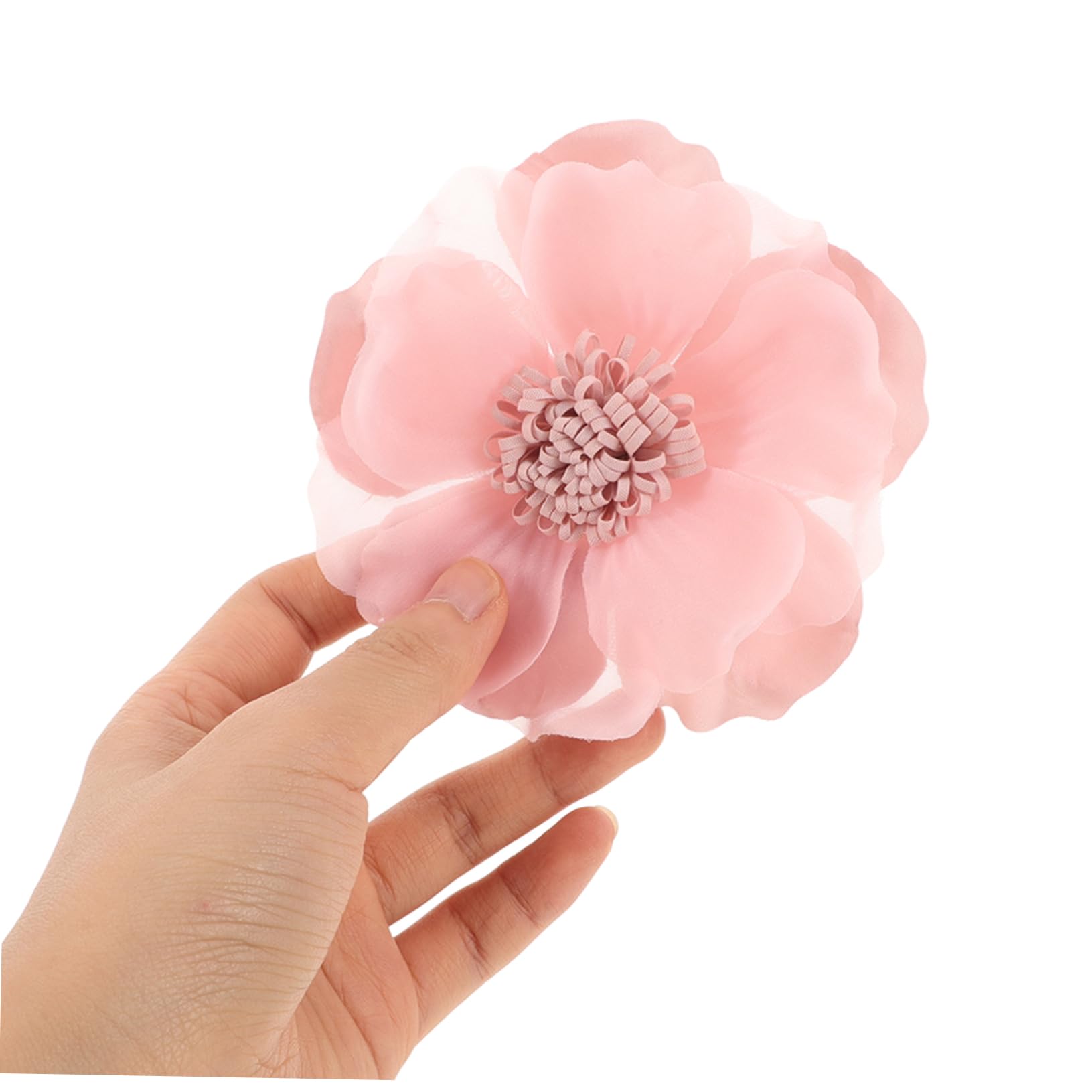 Broche con Forma de Rosa de té, Clip de Flor de Gasa, Moderno, Resistente a la decoloración, para Mujer.