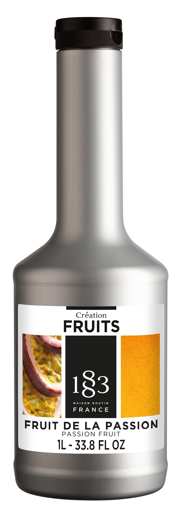 1883 Maison Routin Premium Passion Fruit Purée – Tropical For Cocktails, Pornstar Martinis & Smoothies, Vibrant Flavour, Allergen-Free, Vegan-Friendly, 1L Bottle