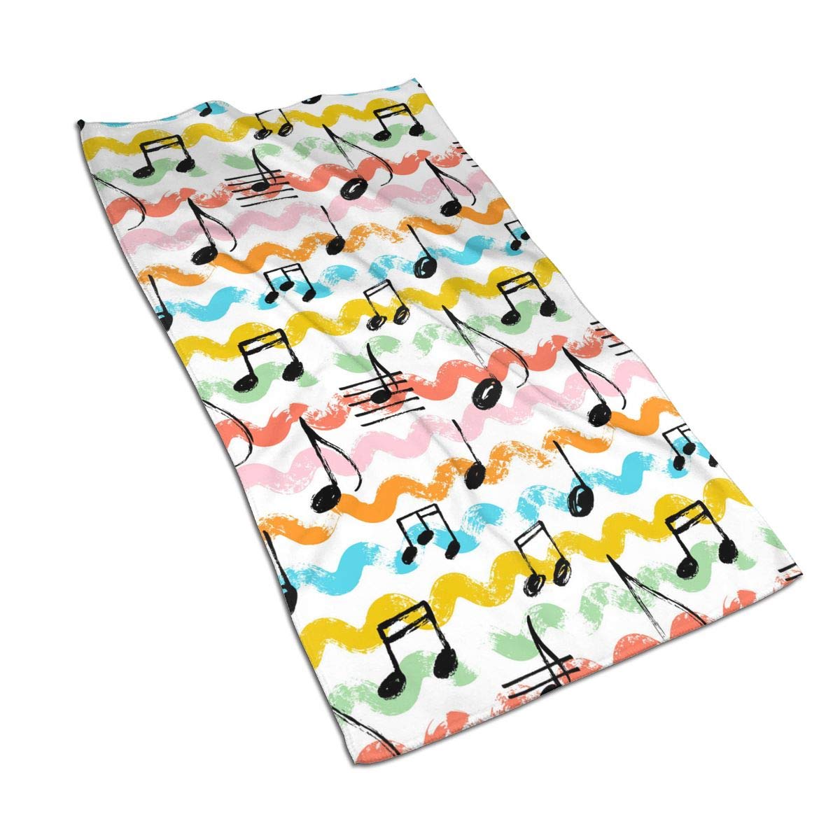 Amazon｜音楽 音符 ピアノ フェイスタオル タオル ホテルタオル