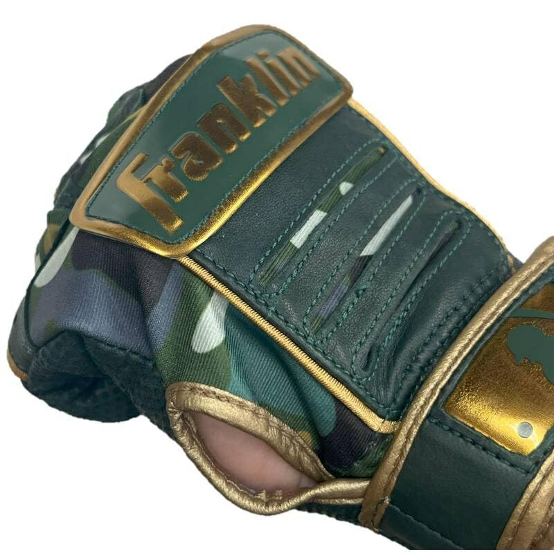 FRANKLYN - Franklin CFX Pro 軍隊記念日 グリーン ゴールド Mサイズ Amazon | Mサイズ：17.7?18.4cm フランクリン 野球 バッティング