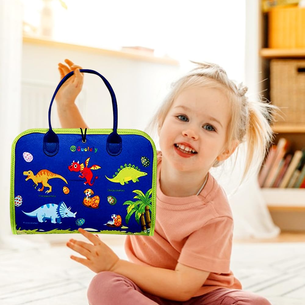Pannello Sensoriale Montessori, DIY Libro delle attività in Feltro, Libro Illustrato in Tessuto 3D con attività, Giochi Educativi con Puzzle per Ragazzi e Ragazze 2 3 4 5 6 Anni