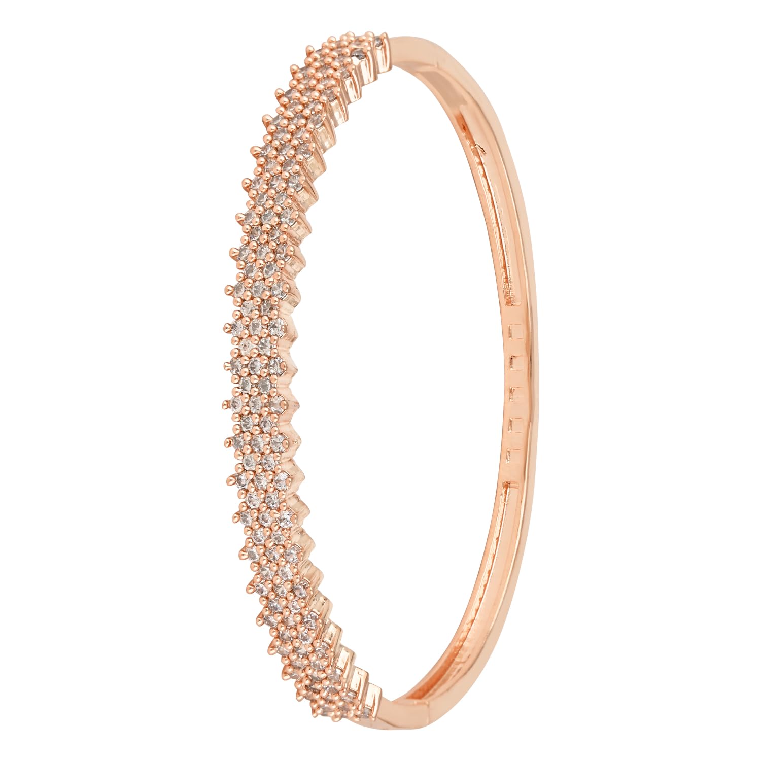 I Jewels Stylish Rose Gold Plated Cubic Zirconia American Diamond Adjustable Bracelet For Women & Girls (Style 5) (B0D4MCKXHL) Amazon Price History, Amazon Price Tracker