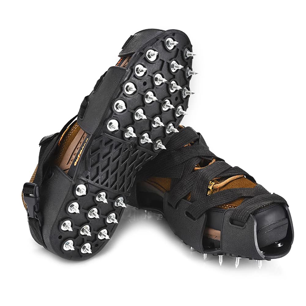 Ramponi Da Neve Per Scarpe 1 paio di ramponi da arrampicata antiscivolo 32 borchie ramponi da ghiaccio professionali ramponi da ghiaccio in acciaio inossidabile attrezzatura invernale for esterni