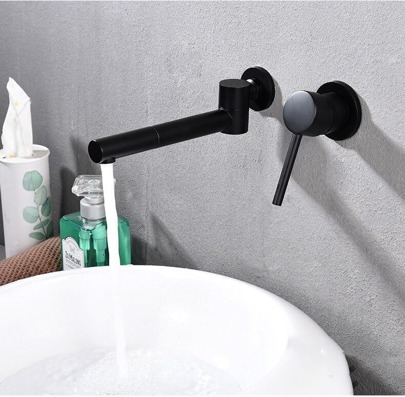 Robinet de lavabo à levier unique grue rotative en laiton robuste