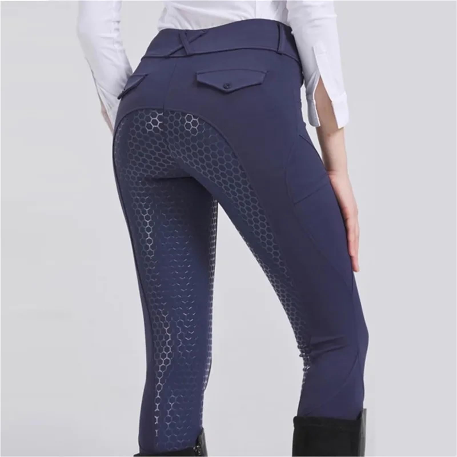 Pantalones De Equitación Pantalones de equitación for Hombre y Mujer, Totalmente Silicona, Alta Elasticidad Secado rápido para Deporte