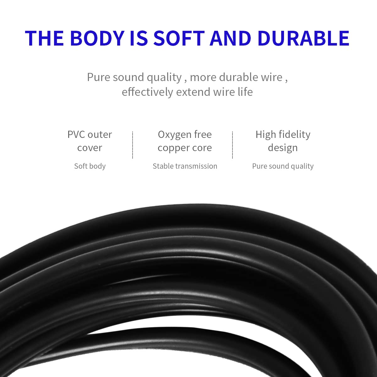 Câble double XLR mâle vers RCA 15,2 m, câble de microphone robuste 2 XLR mâles vers 2 RCA mâles HiFi stéréo