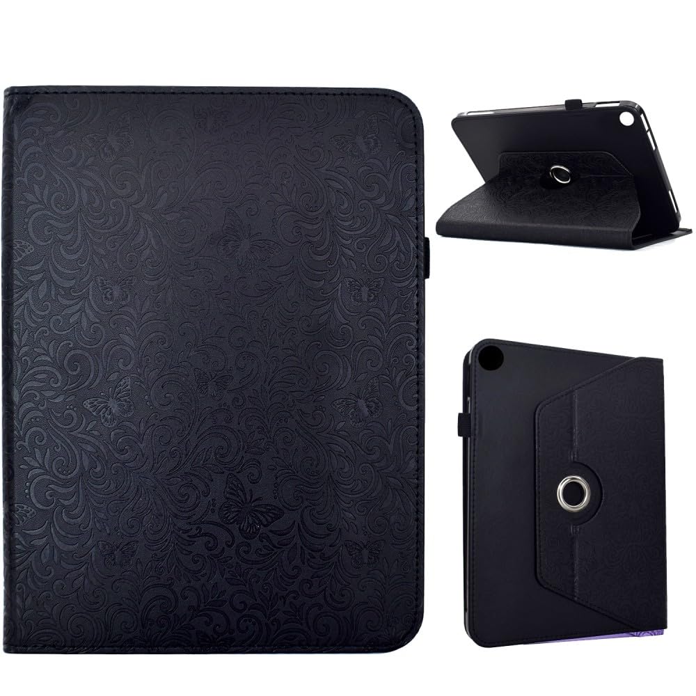 Generic Étui compatible avec Samsung Galaxy Tab A7 10.4 2020 SM-T500 T505 T507 (couleur : noir) Étui à rabat en cuir intelligent à rabat rotatif
