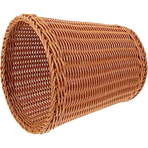 Zerodeko Corbeille à Déchets Tissée Naturel Panier De Rangement Pour Bureau Et Maison Design Élégant Et Fonctionnel Pour Salon Et Salle Étude