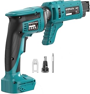 20V MAX Brushless Cordless Drywall Screw Gun 4200RPM Auto-Feed Screwdriver with Depth Adjustment | Compatible with Collated Attachments & LED Light (Tool Only)