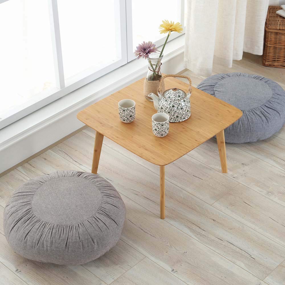 FANCYPUMPKIN Almohada de Tatami Zafu meditación Amortiguador cojín del Asiento Desmontable japonés para Bay Window, C