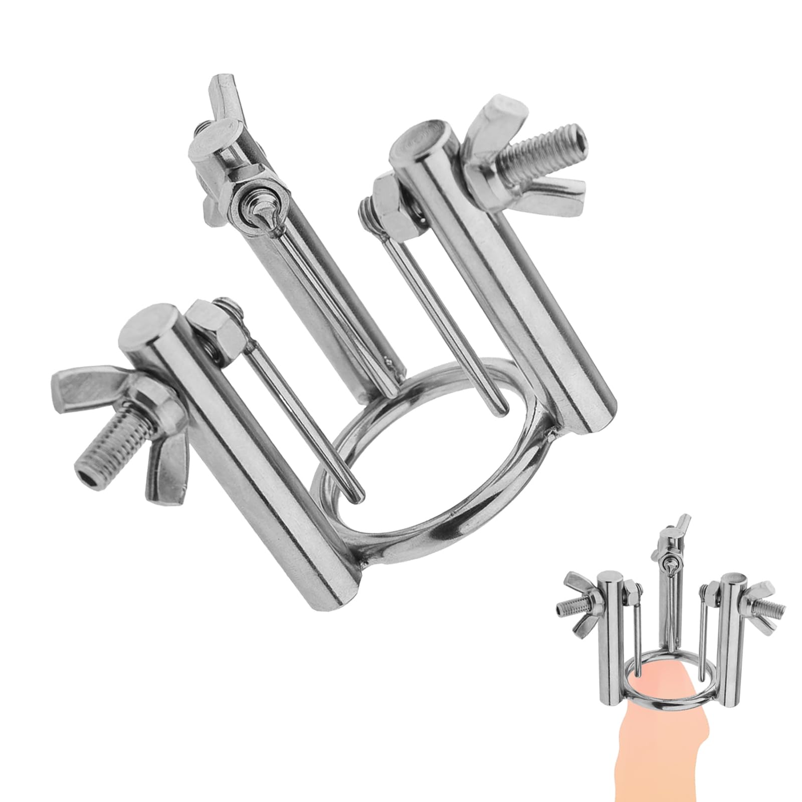 Tangqian Men's One Color Stainless Steel Urethra Dilators With Glans Ring Adjustable Penis Plug Urethral Plug Prostate Masturbation Vaginal Dilators Penis Dilator Bdsm Sex Toys For