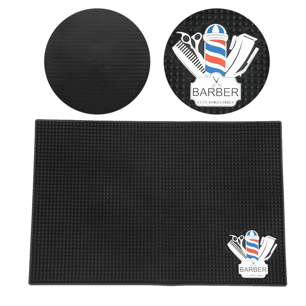Tappetino per attrezzi da parrucchiere, tappetino antiscivolo per parrucchiere, resistente all'usura, economico, pratico, in silicone di qualità, da barbiere, strumenti da barbiere per