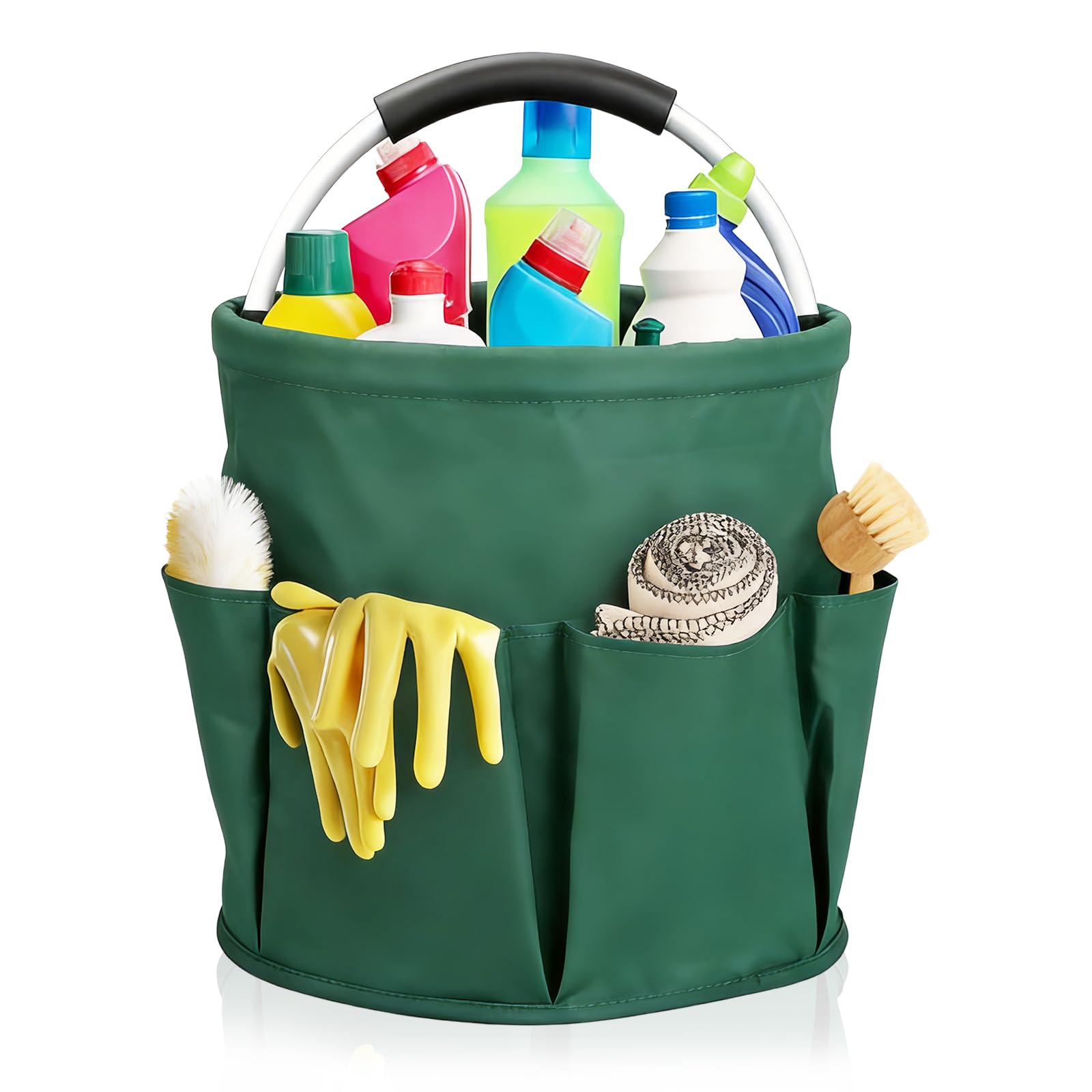 LLHONG Garden Tool Bag with Handle, Portable Foldable Tool Basket