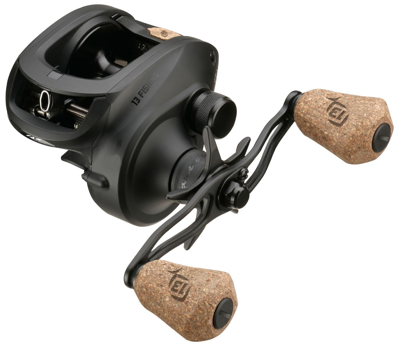 13 FISHING - Concept A23 - Low-Profile Baitcast Fishing Reel - 5.5;1 Gear Ratio - Left Hand Retrieve (300 size) (Fresh+Salt)