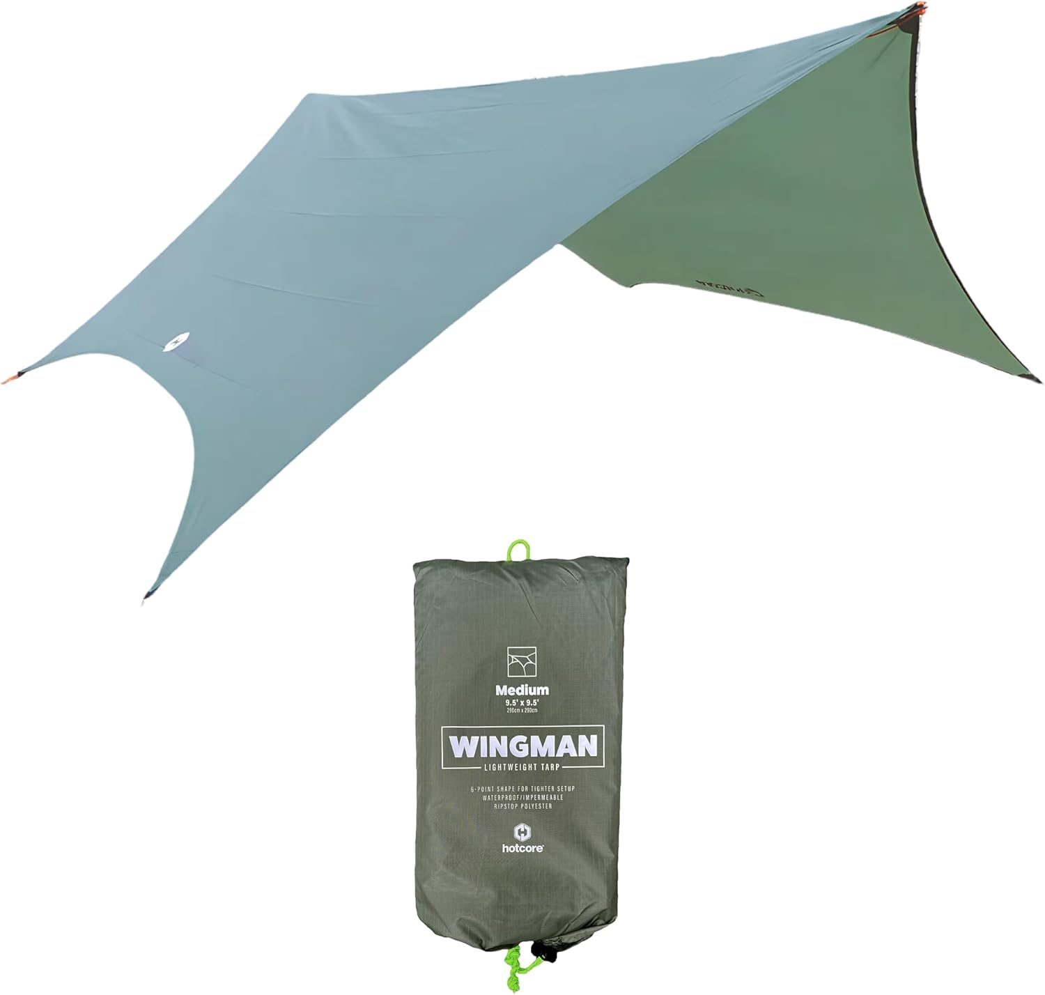 Rain Fly – Hamaca de camping impermeable, ligera con revestimiento impermeable de 78.740 in (mediana 9.5 x 9.5 pies)