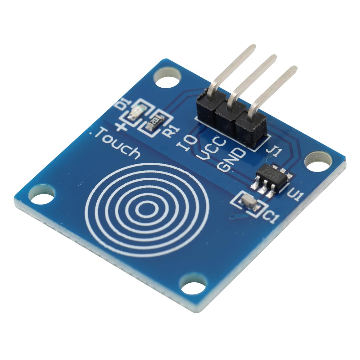 TTP223B Kapazitive Touch Sensor DC 2~5,5 V Geringer Stromverbrauch Berührungssensor Switch Modul Kann herkömmliche Touch- Tasten ersetzen Touch-Button-Funktion (3er-Pack)