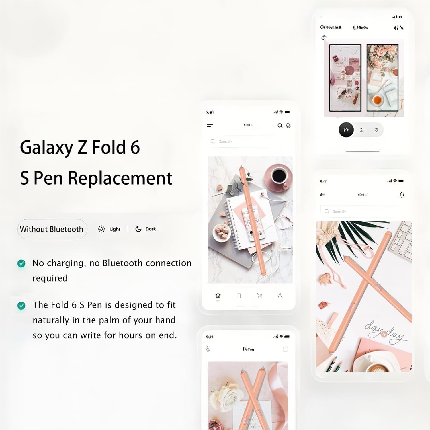 Galaxy Z Fold 6 S Pen Fold Edition Stylet compatible Samsung Z Fold6 5G Orange