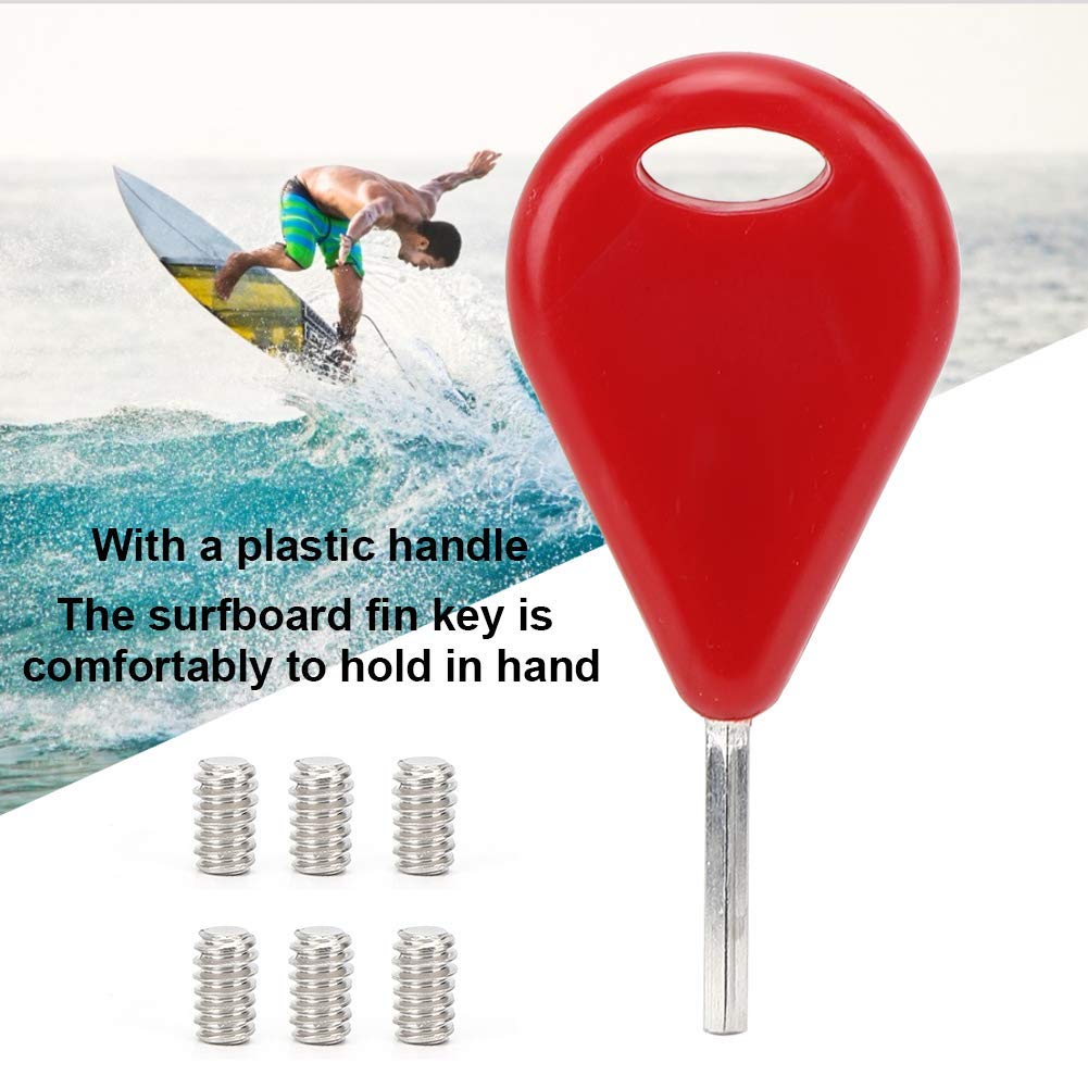 Chiave per Pinne da Surf e Viti per Pinne FCS Chiave da Surf Universale per Pinne da Surf Accessori per ricambi per Tavole da Surf