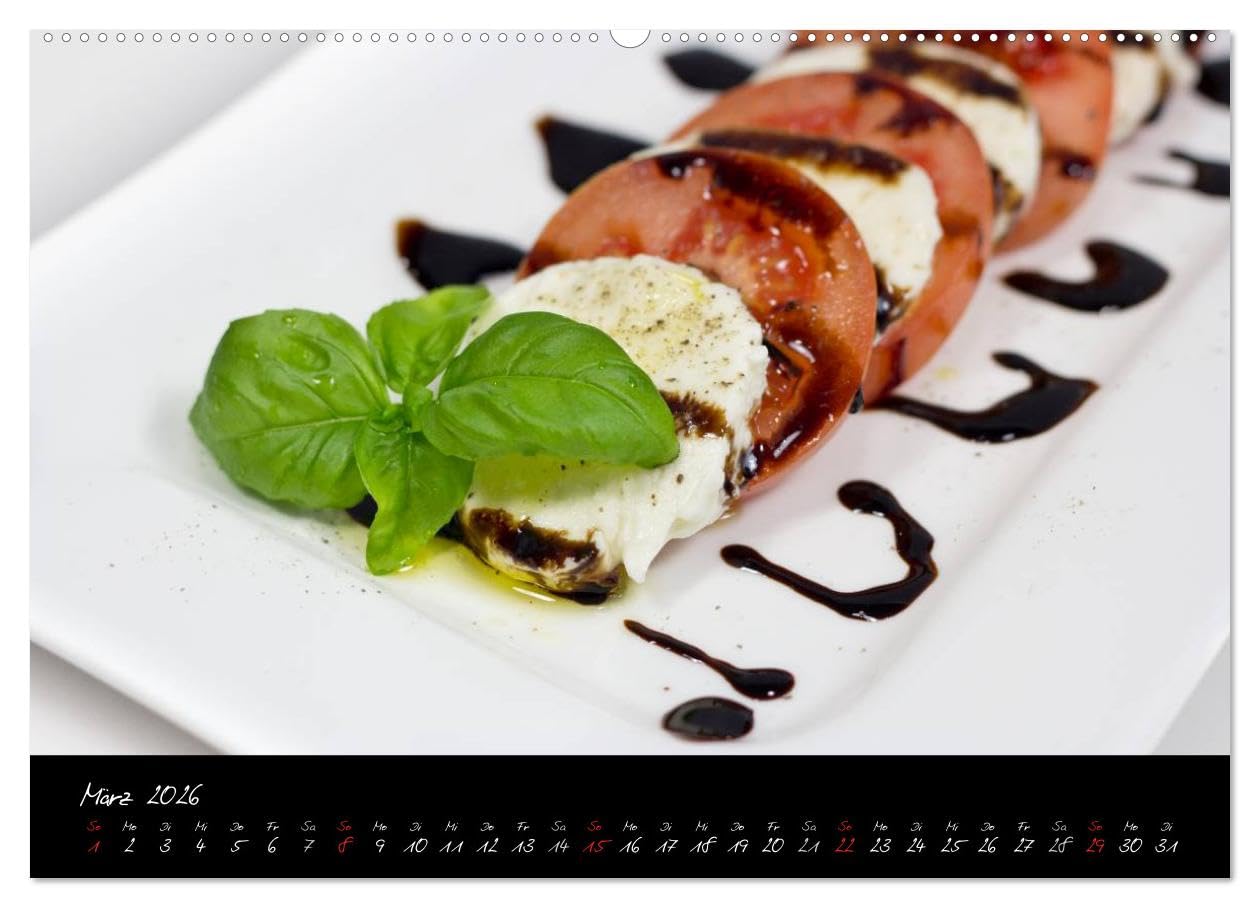 Food-Fotografie (hochwertiger Premium Wandkalender 2026 DIN A2 quer), Kunstdruck in Hochglanz: Essen und Getränke (CALVENDO Lifestyle)