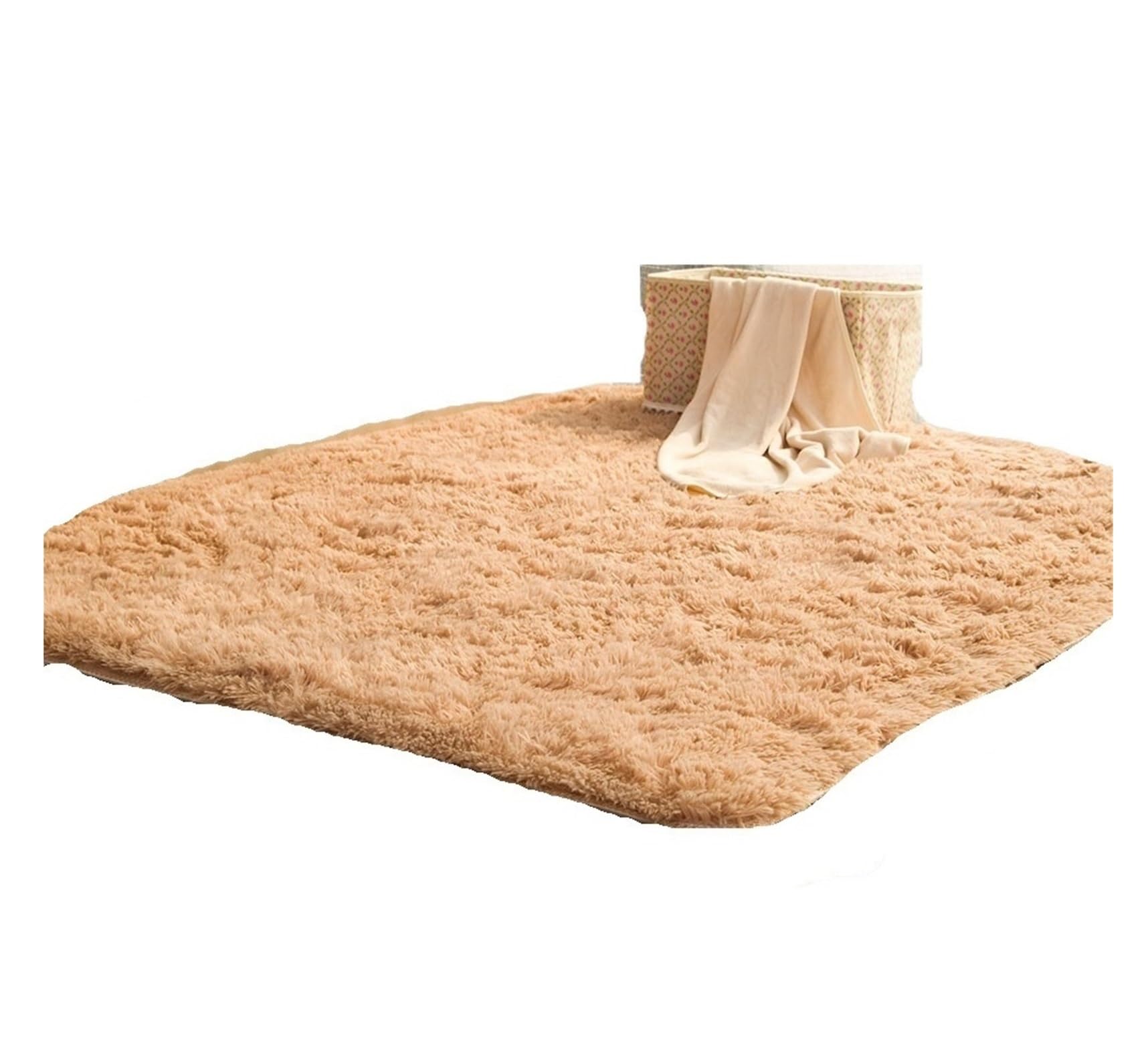 Tapis de chevet 80x160cm tapis de salon en peluche pour canapé et chambre