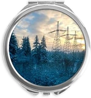Science Nature Green Forestry Scenery Hand Compact Mirror Round Portable Pocket Glass