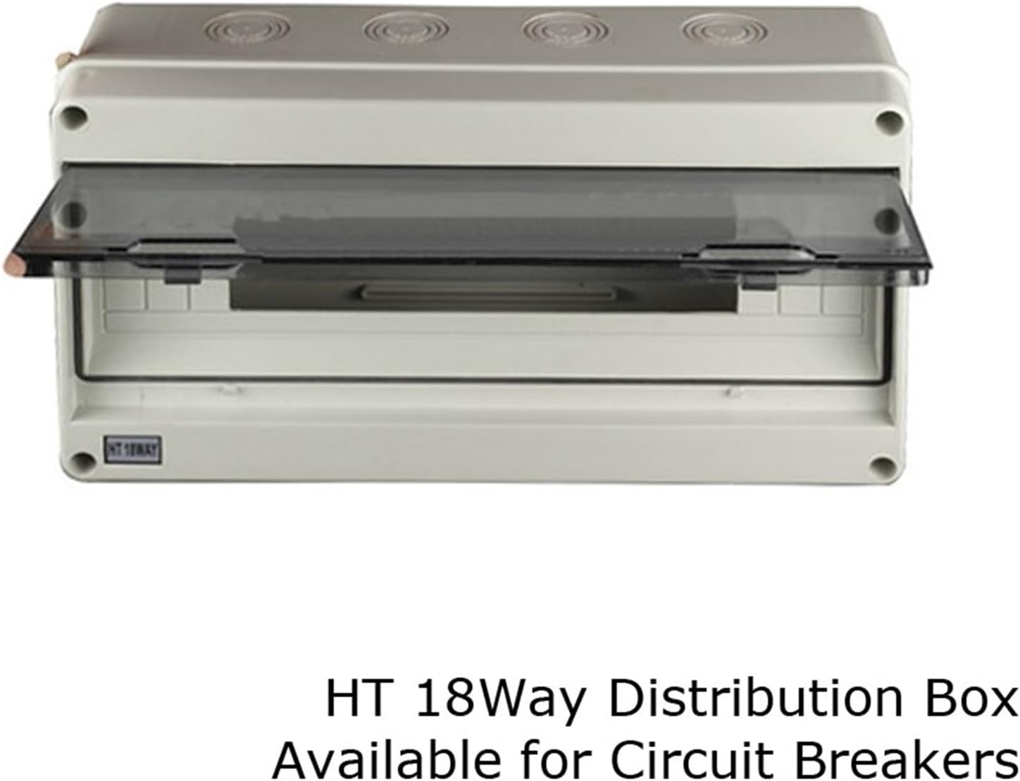 18Way IP66 Waterproof and Moistureproof Distribution Box for Circuit Breakers Indoor on The Wall(with Big Busbar)