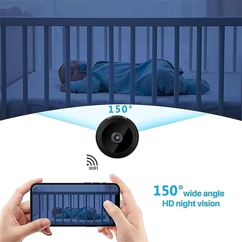 Miniatura 6 de YuuKeni Camtrix - Mini cámara de seguridad magnética, mini cámara de seguridad magnética inalámbrica HD de 1080p, enfoque espía magnética, mini