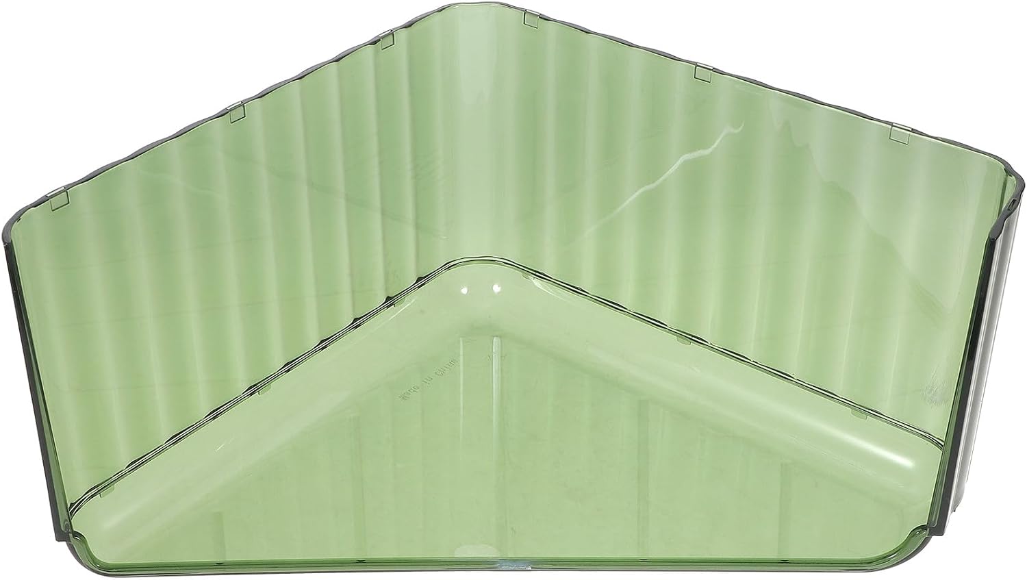 SHINEOFI Green Triangle PET Jewelry Storage Tray for Tabletop Display