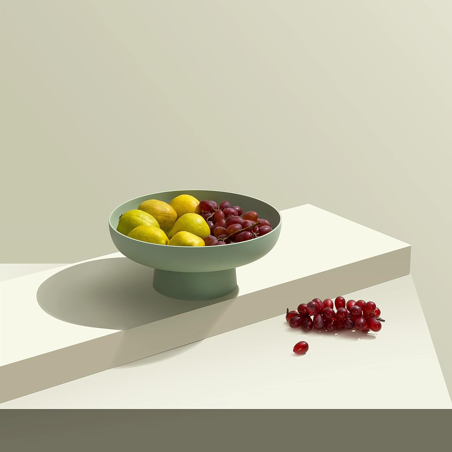 Fruit bowl Fruit Basket for Kitchen Countertop Storage Baskets Stand Organization, Decor Centerpiece for Kitchen Counter or Dining Room Tables, White - Image 4