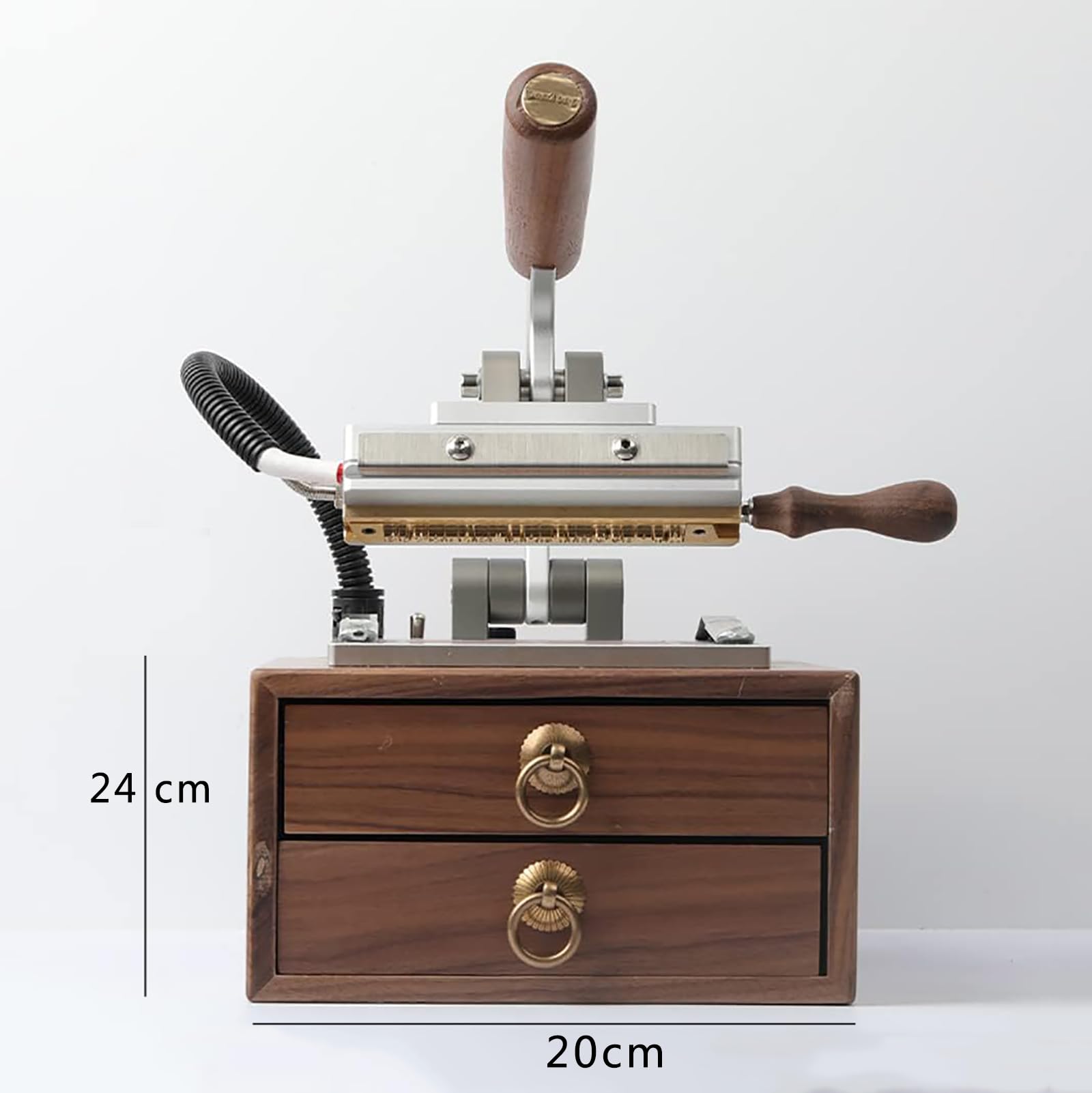 Macchina per goffratura in pelle per stampa a caldo, 62 stampi mobili, display digitale, temperatura regolabile 0-240 ℃, alta precisione per artigianato e borse