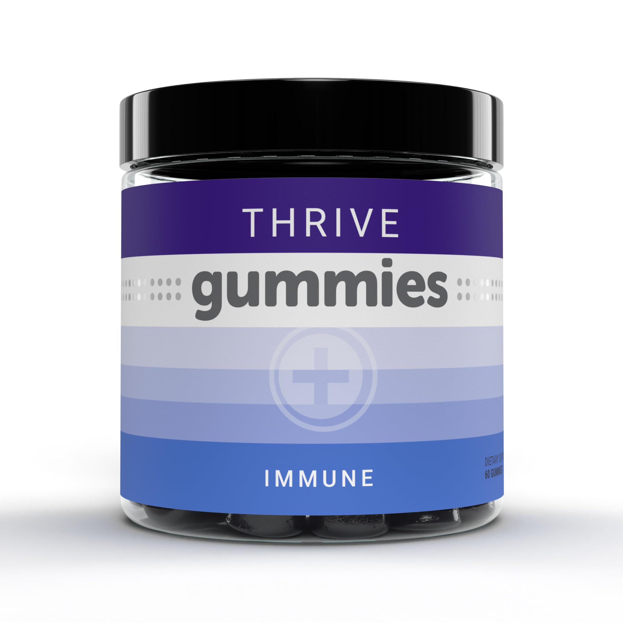 Le-VelThrive Immune Gummies (60 Count) - 30 Servings, Elderberry, Zinc, Vitamin A - Nutritional Supplement, Gummies - All Ages, Immune Support, Soft Texture, Easy to Chew