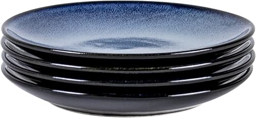 Miniatura 8 de UNICASA Platos llanos de cerámica  Plato grande de ensalada de 10.25 pulgadas, juego de 4 platos para carne, pasta, vajilla  Platos de porcelana