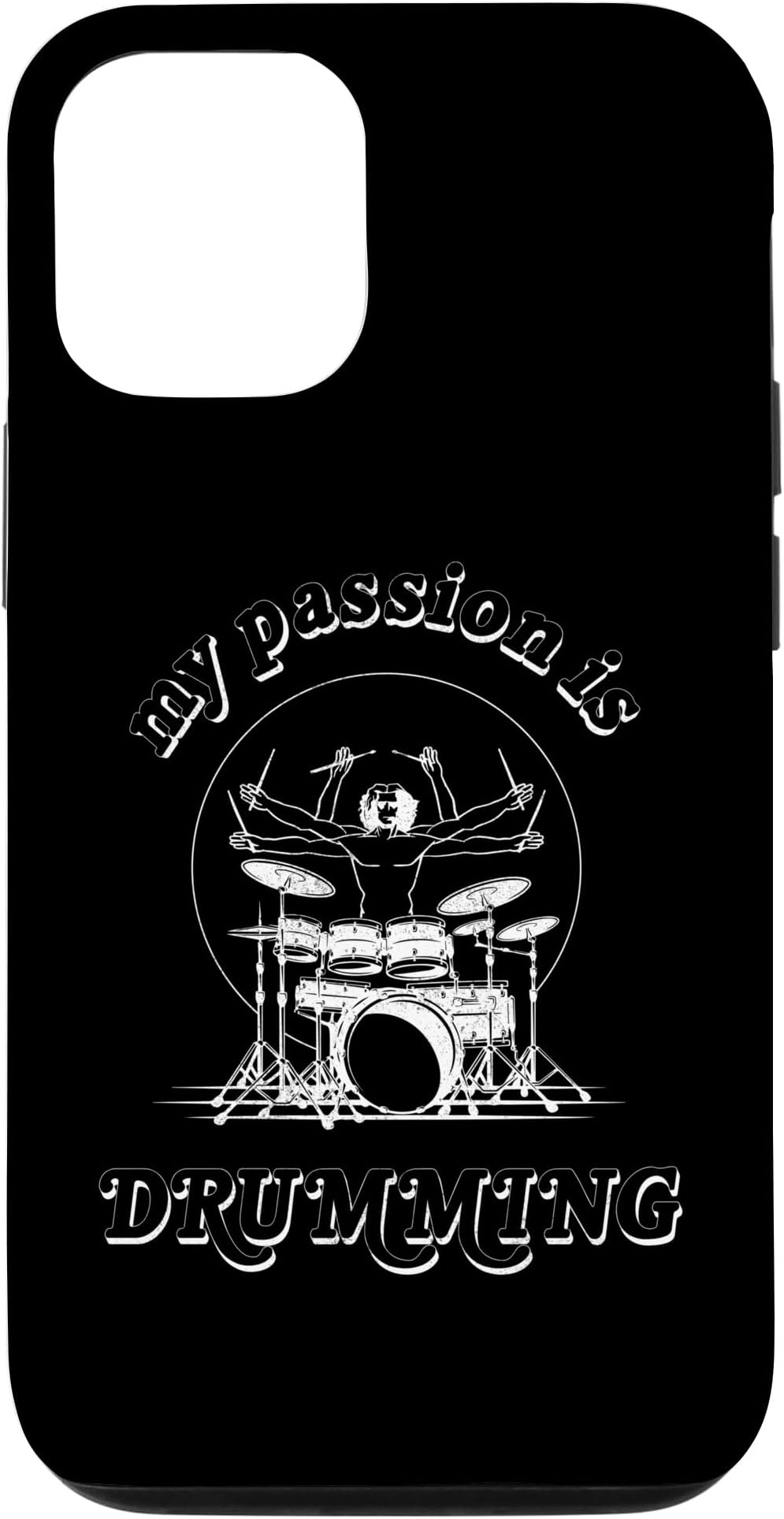 iPhone 12/12 Pro Da Vinci Drummer, Drums, My Passion Drummer Rock Case