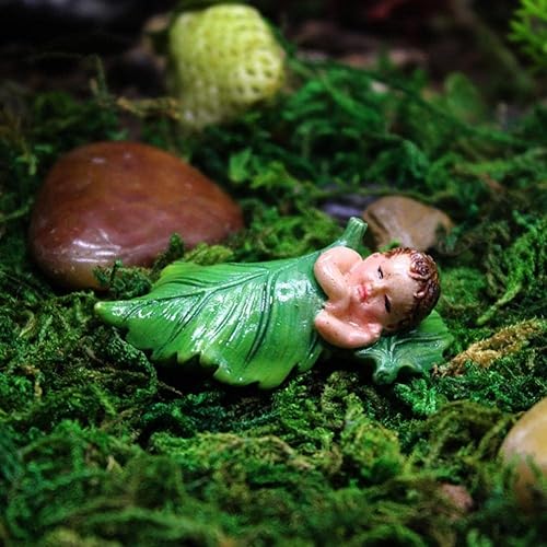 Figuras en miniatura de hadas durmientes, animales de jardín de hadas para jardín, accesorios, suministros iry, micro paisaje, macetas, decoración
