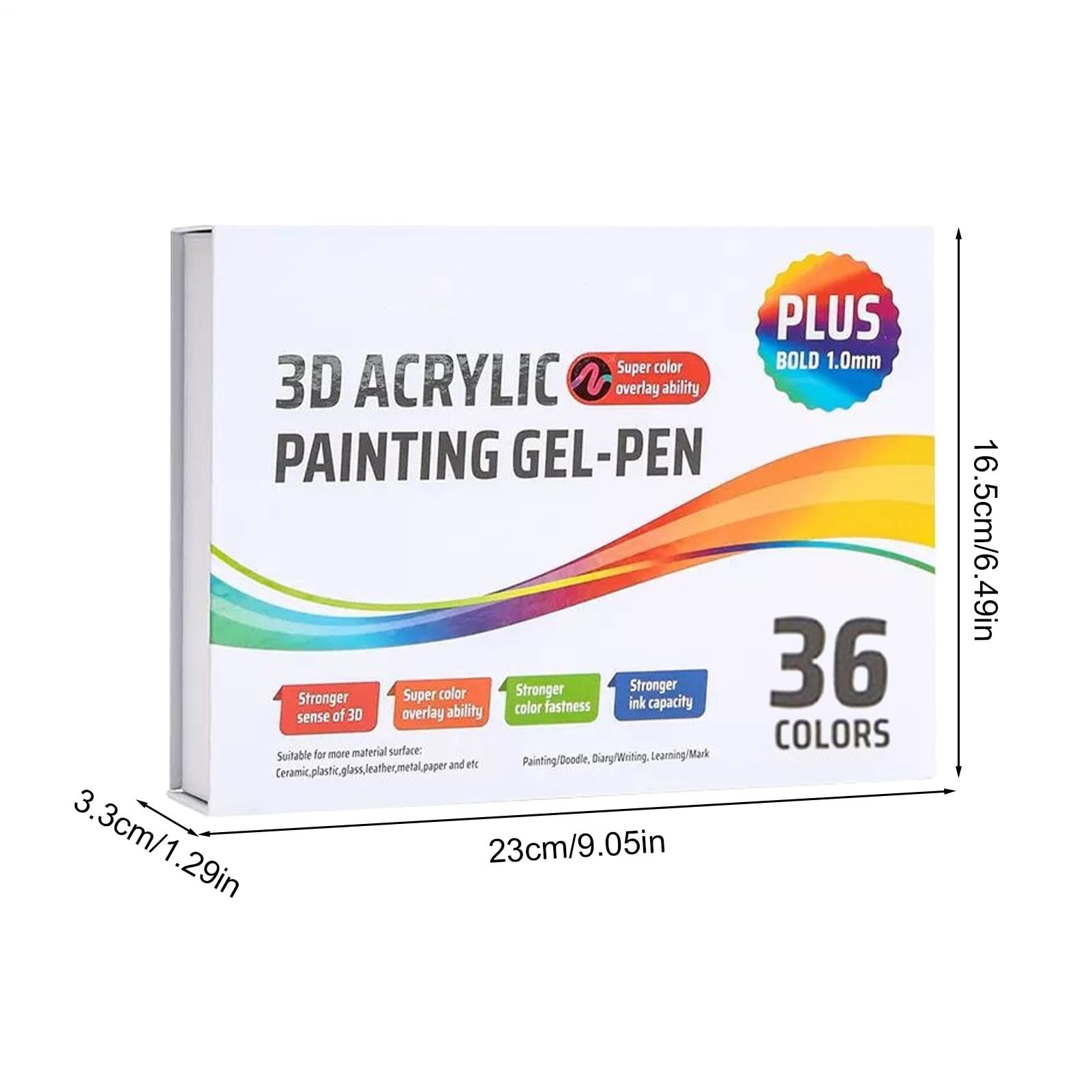 Pisaki Żelowe Akrylowe 1.0mm Cienka Końcówka