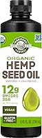 Manitoba Harvest Organic Hemp Seed Oil - Cold Pressed, 12g Omegas 3&6, Non-GMO, Nutty Flavor, 8.45oz