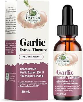 Garlic Tincture Allium Sativum Herbal Extract High Potency Liquid Supplement 1oz