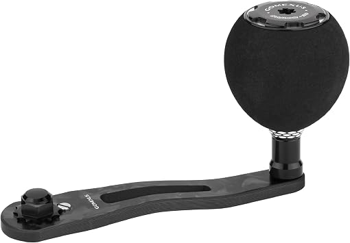 GOMEXUS Power Handle Compatible for Okuma Cold Water Linecounter Trolling Reels 85mm Forged Carbon