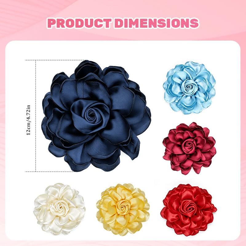 Cloth Floral Brooch Hairpin Clothing Ornament Accessory image 2