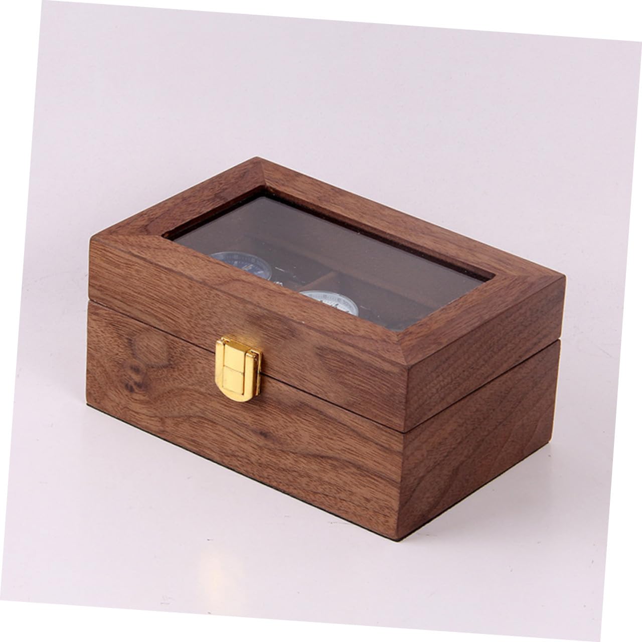 Ipetboom Caja de Presentación de Relojes de Madera Marrón Retro