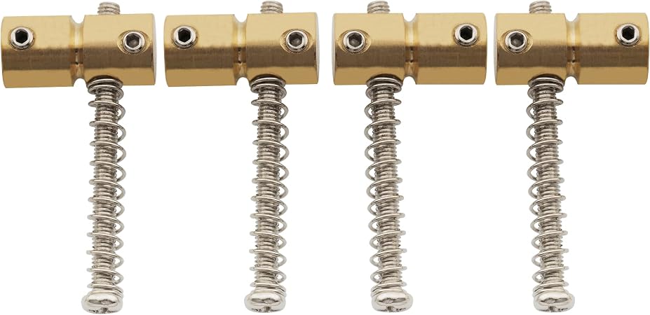 Musiclily Pro 43mm Brass Bass String Retainer Bar - Chrome For 4-String Electric Bass