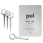 PUL Pack of 4 Reusable Clear Aligner Removal Tool - Compatible with Invisalign, Removable Braces, Retainers & Trays - Easy-to-Use Device Remover, Dental & Oral Hygiene Care Product - White