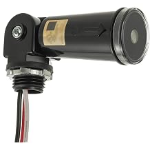 1 Pack 120-277V AC Photocell Light Sensor Light Control Sensor Button Switch IP65 Dusk to Dawn Sensor for Outdoor Lighting Photoelectric Switch with Automatic Illumination Detection Circuit